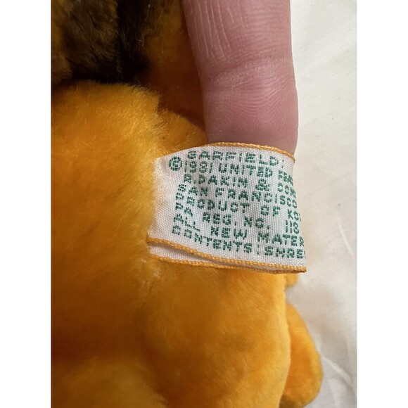 Vtg 1981 Dakin Garfield Fat Cat Plush Stuffed Animal 80s Toy Collectable 9” Tags - Picture 6 of 8